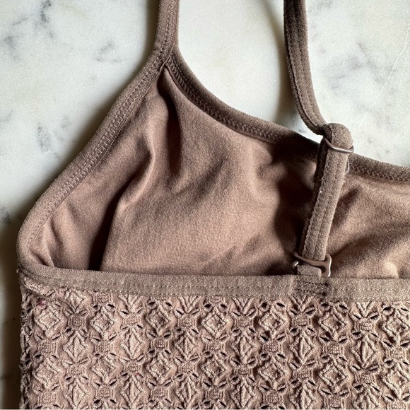 Colsie Brown Bralette Adjustable Tank Top Size Small - Picture 4 of 5